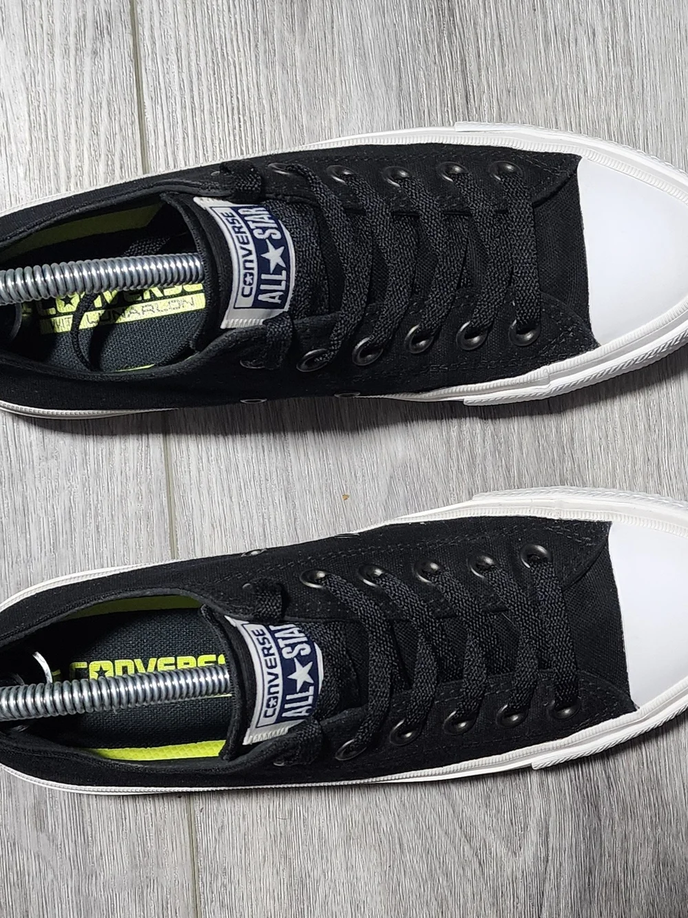 Converse Chuck Taylor All Star II Low Top Sneakers Black W/ Lunarlon  Womens 8 - Picture 6 of 8